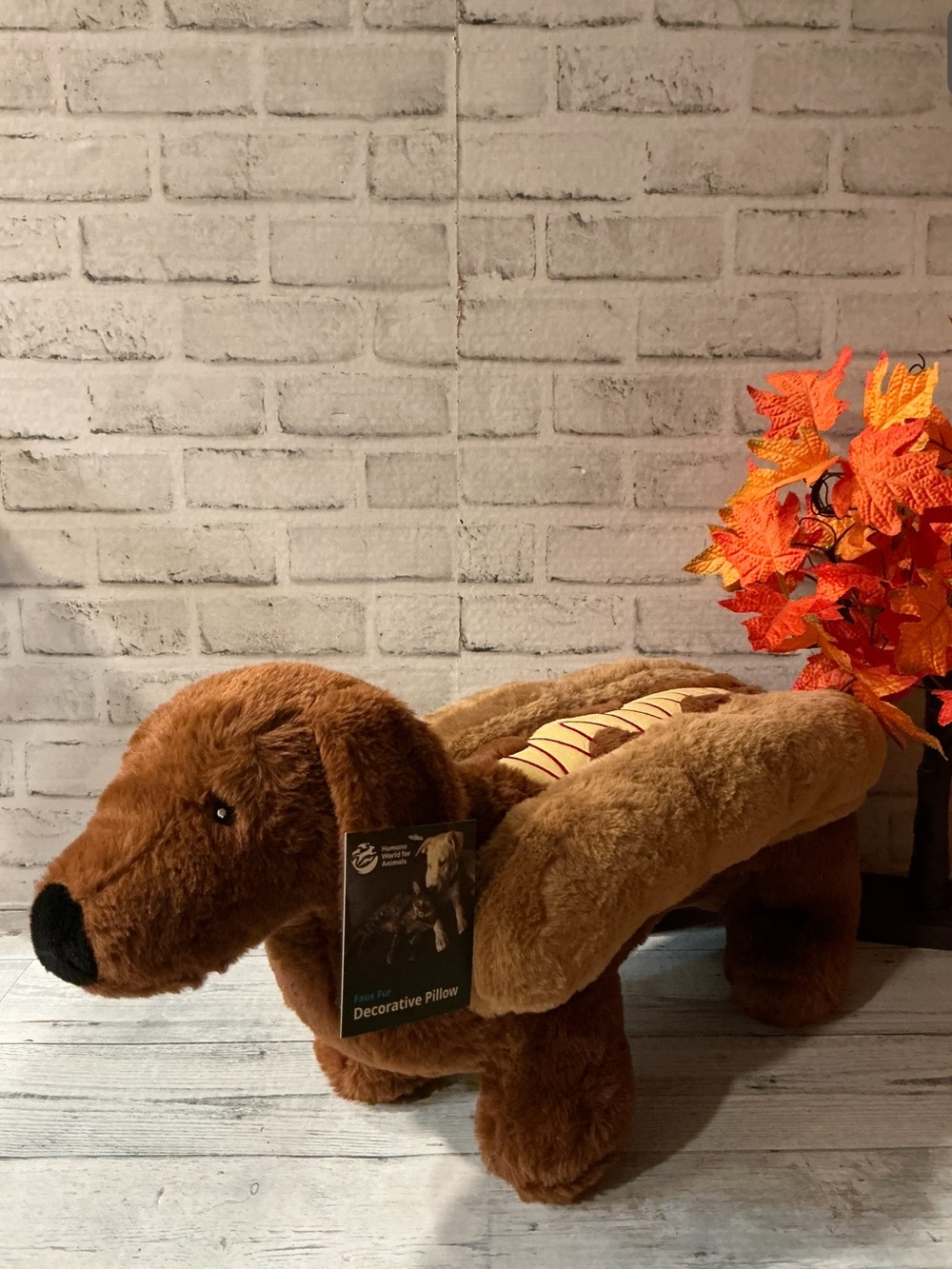 HUMANE WORLD FOR ANIMALS 24x14 Hot Doggie Pillow